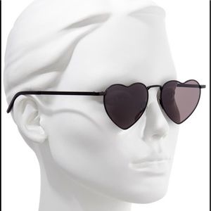 Saint Laurent Loulou 52mm Heart Shaped Sunglasses